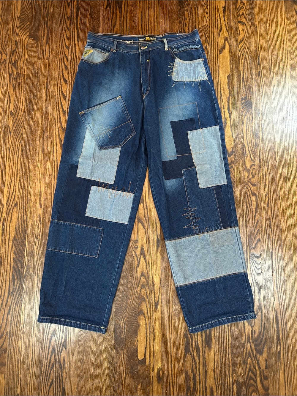 Vintage Y2K Super Baggy Patchwork Jeans